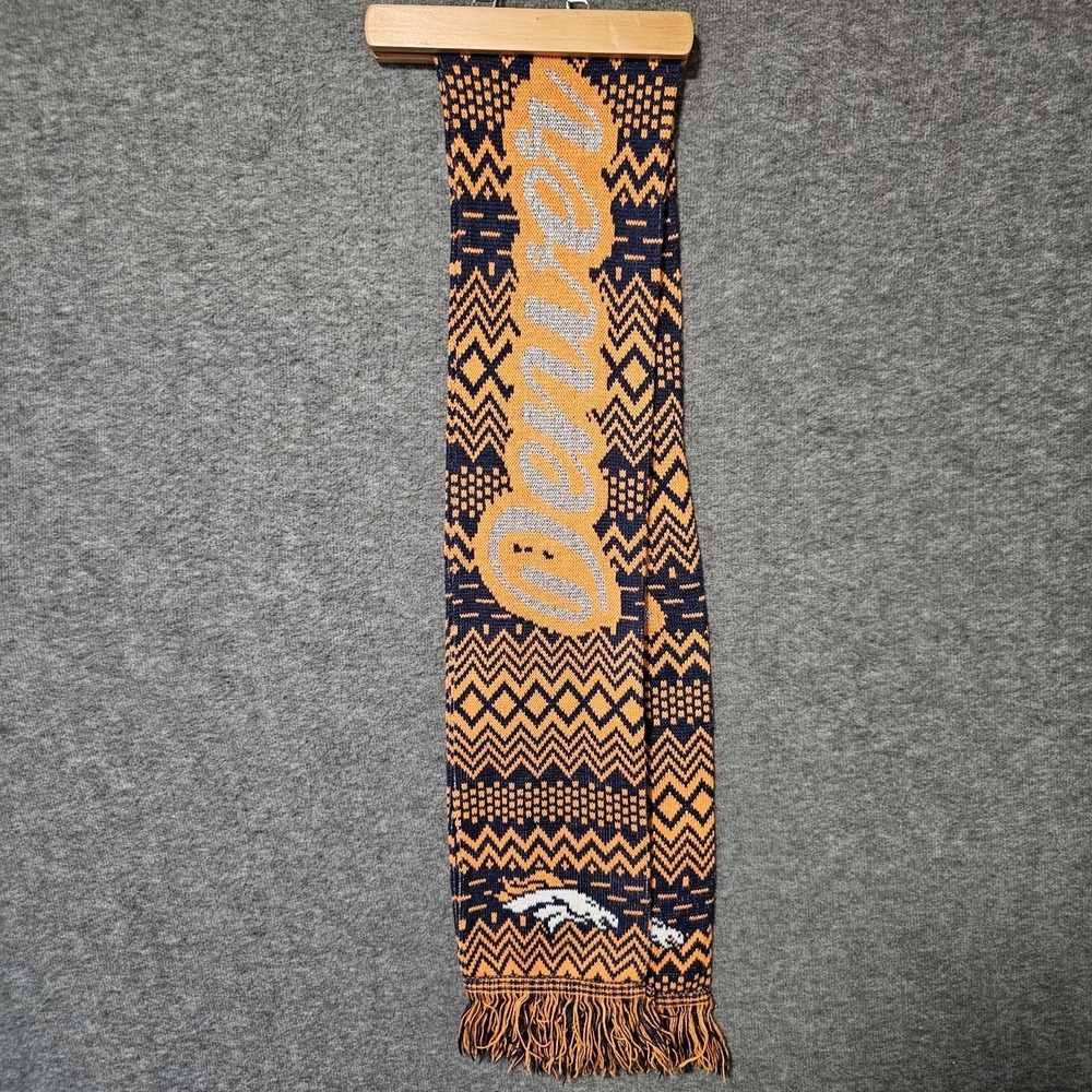 Foco NFL Denver Broncos 60" Scarf Orange Blue